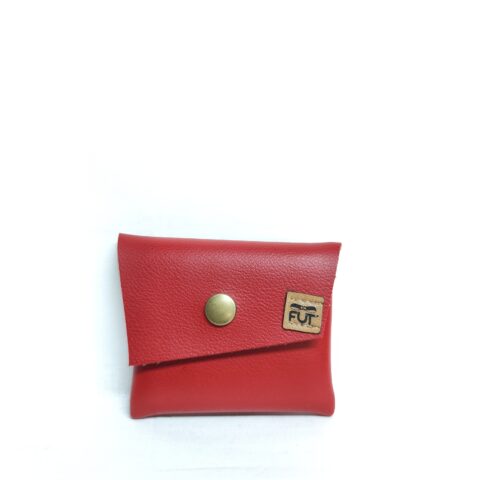 porte-monnaie / porte-carte rouge simili cuir