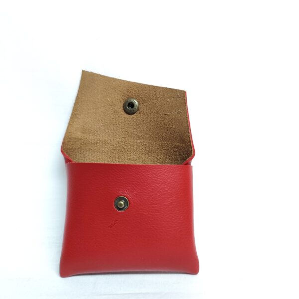 porte-monnaie / porte-carte rouge simili cuir