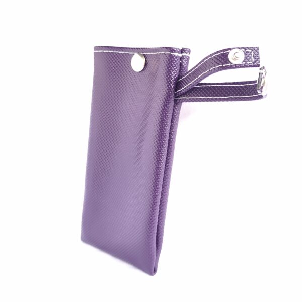Etui à lunettes avec lanière simili cuir Violet