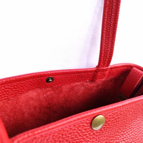 Sac Idéal Cuir Rouge – Image 4
