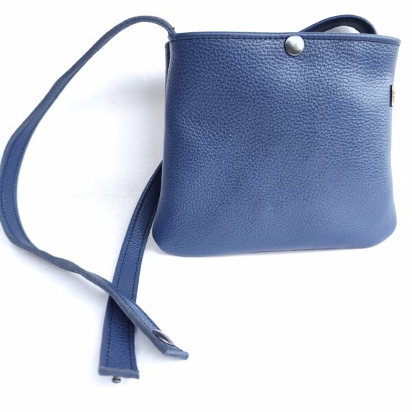Mini Sac Cuir Bleu – Image 3