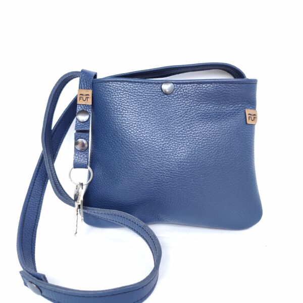 Mini Sac Cuir Bleu – Image 4