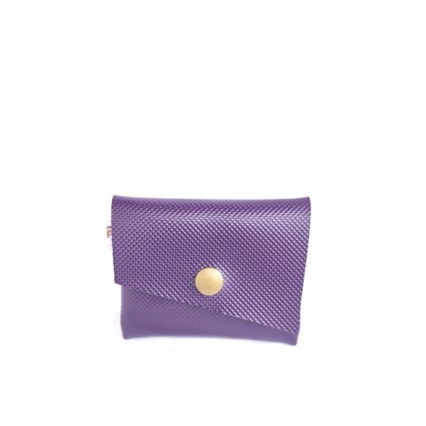 porte monnaie simili cuir violet