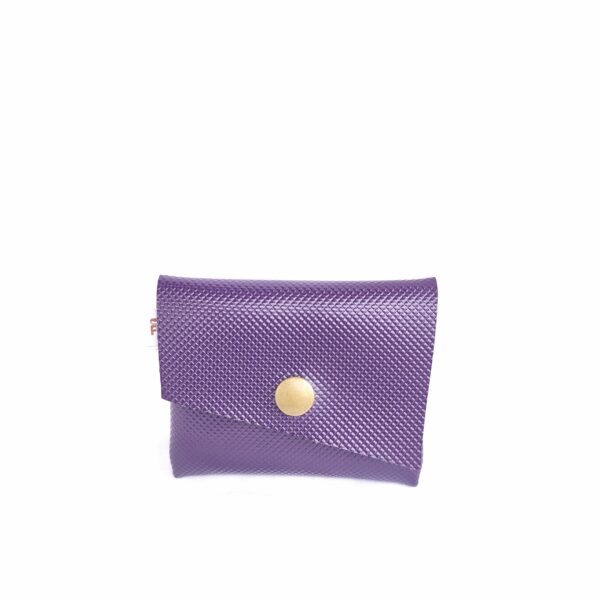 porte monnaie simili cuir violet