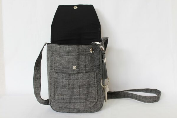 Sacoche Homme tissu Grise – Image 6