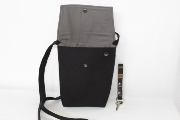 Sacoche Homme tissu Noire – Image 5