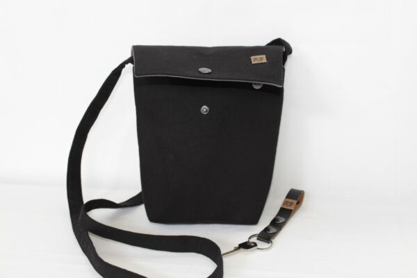 Sacoche Homme tissu Noire – Image 4