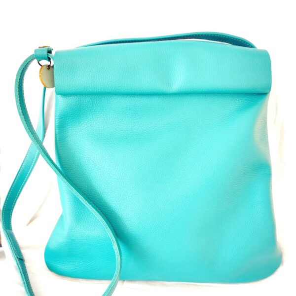 Sac Cuir Turquoise "Idéal Rabat" – Image 5