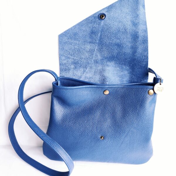 Sac Cuir Bleu « Idéal Rabat » – Image 3