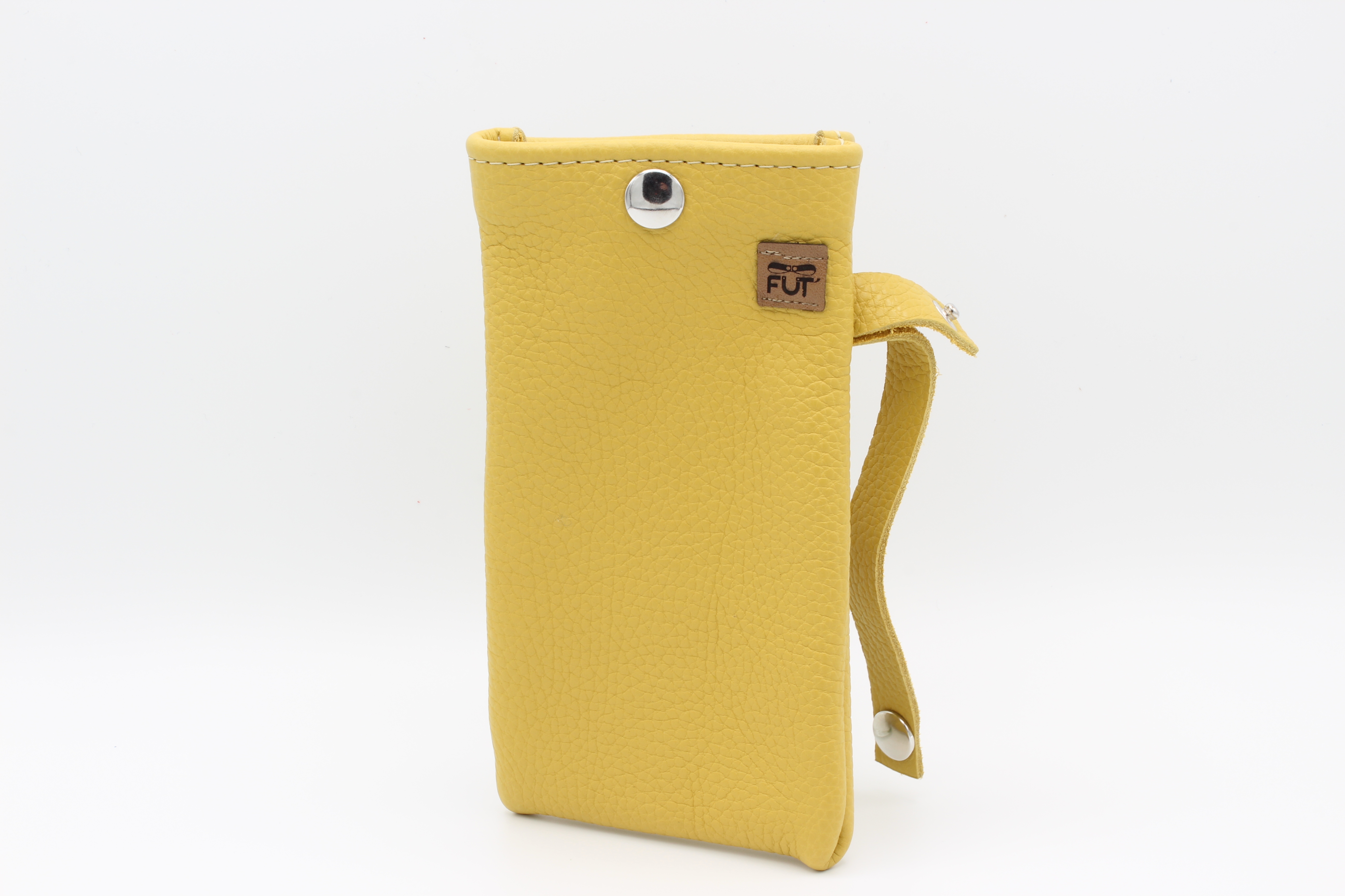 ETUI A LUNETTES FUT' CUIR JAUNE