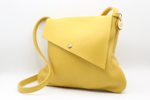 SAC FUT' IDEAL RABAT CUIR JAUNE