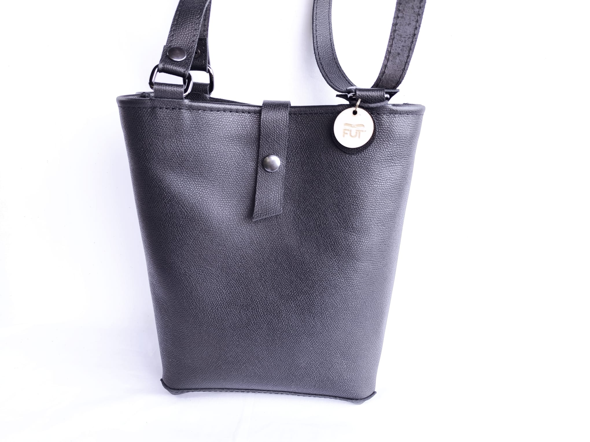 Sac Seau Cuir Noir – Image 3