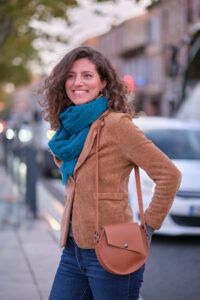 sac rond modèle signature en cuir rigide